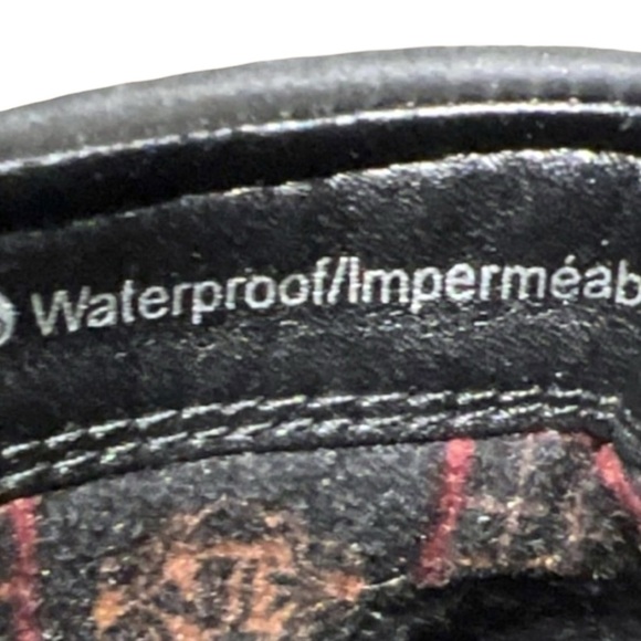 🌻Blondo Black Leather Waterproof Ankle Boots Size 10  | Style # B4935017 - Picture 9 of 11